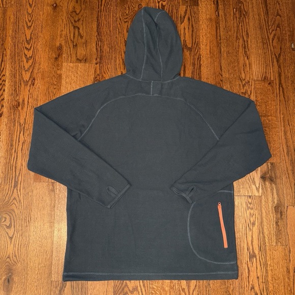 Howler Brothers Palo Duro Grid Fleece Hoodie Men's XL Blue Grey Performance - Picture 4 of 6